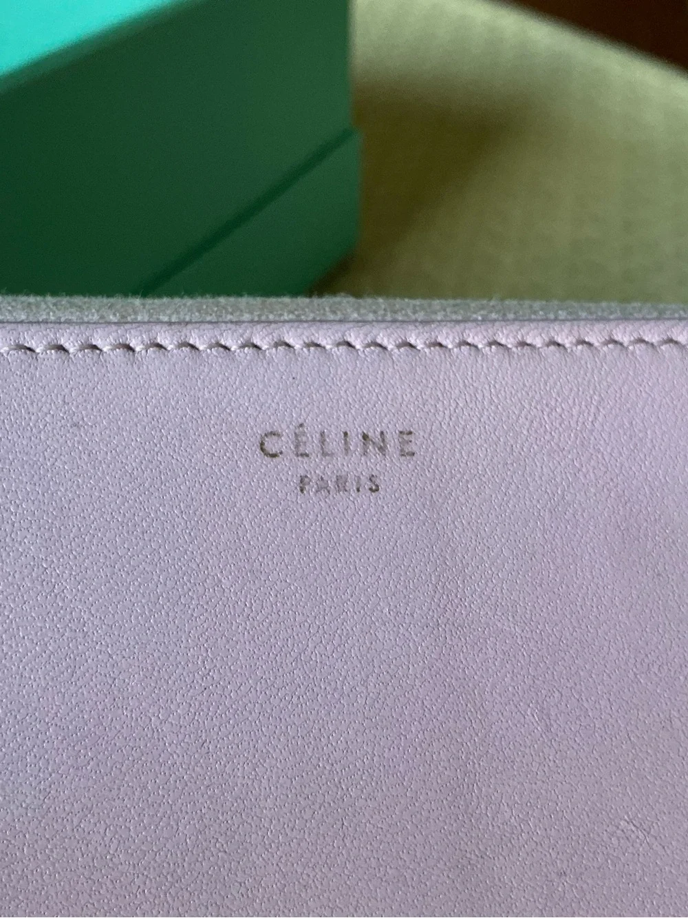 Celine 2013 Pink and Orange Continental Wallet W/COA